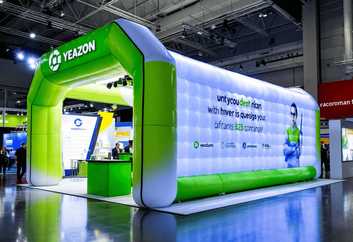 Support gonflable publicitaire pour stand événementiel